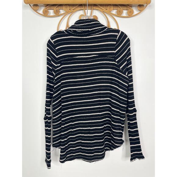 Free People We the Free Drippy Kristina Striped Sweater Black S - Picture 6 of 6